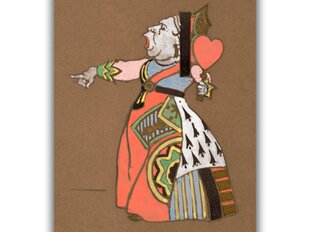Vintažinis plakatas vaikams Alisa Stebuklų Šalyje: Širdžių karalienė, 42x59 cm (A2), kaina ir informacija | Reprodukcijos, paveikslai | pigu.lt