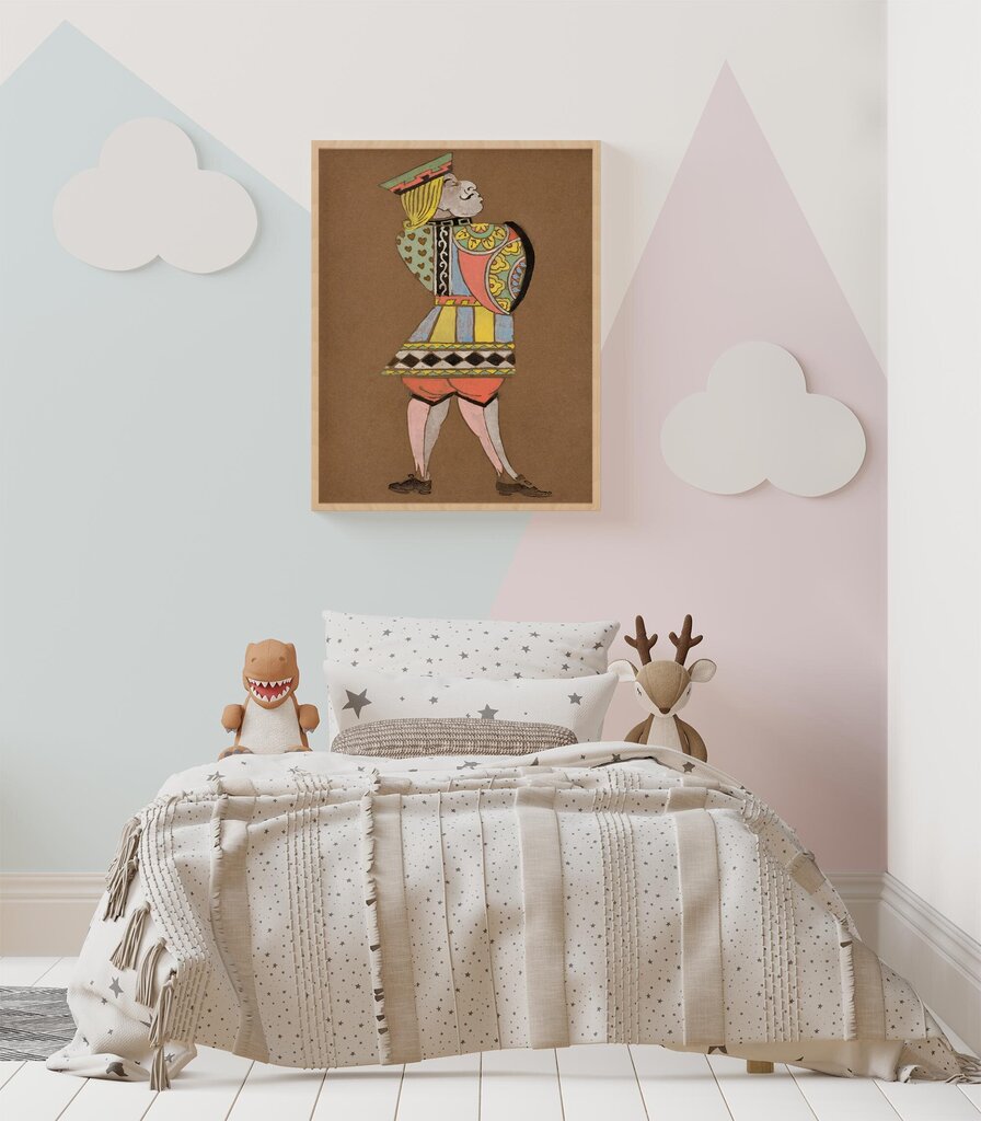 Vintažinis plakatas vaikams Alisa Stebuklų Šalyje: Širdžių valetas, 42x59 cm (A2), kaina ir informacija | Reprodukcijos, paveikslai | pigu.lt