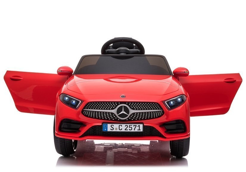Vaikiškas vienvietis elektromobilis Mercedes CLS 350, raudonas цена и информация | Elektromobiliai vaikams | pigu.lt