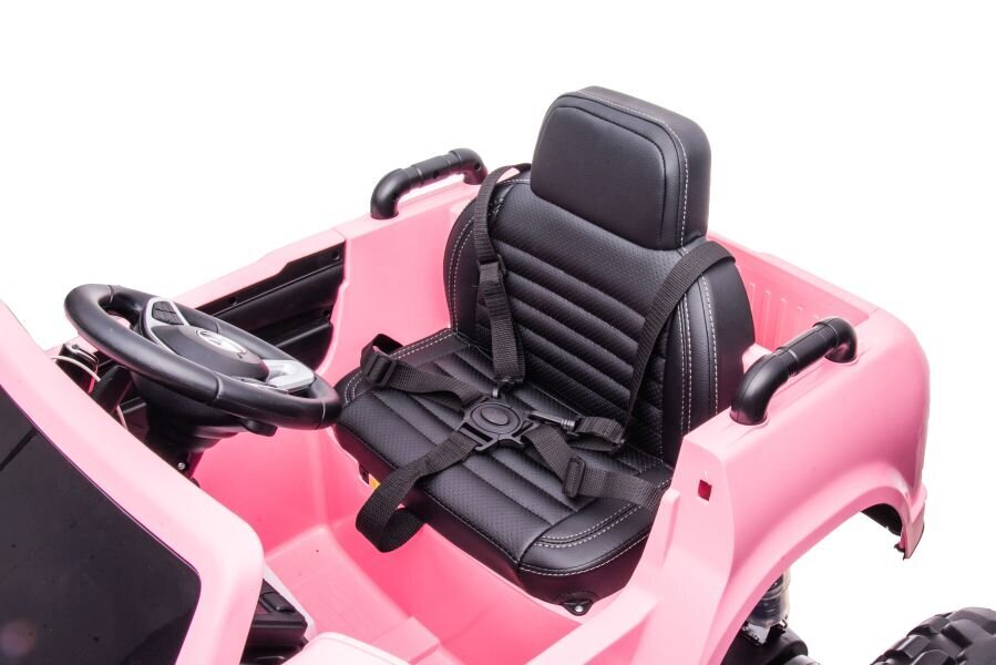 Vaikiškas vienvietis elektromobilis Mercedes DK-MT950 MP4, šviesiai rožinis kaina ir informacija | Elektromobiliai vaikams | pigu.lt