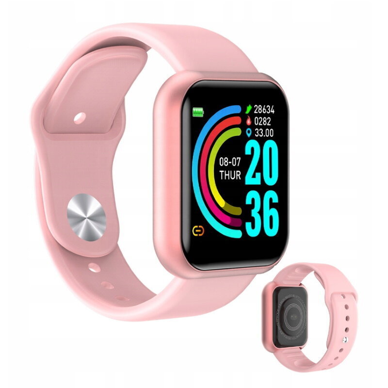 iWear M8 Pink kaina ir informacija | Išmanieji laikrodžiai (smartwatch) | pigu.lt