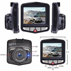 iWear GT4 HD Авто DVR Видео регистратор с G-Sensor 1080p HD 120° углом 2.4'' LCD Черный цена и информация | Видеорегистраторы | pigu.lt