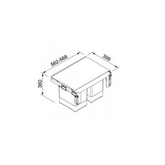 Rūšiavimo šiukšliadėžė Franke Garbo 60-2, 18L+18L kaina ir informacija | Šiukšliadėžės | pigu.lt