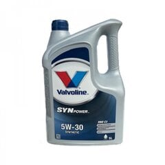 Valvoline SynPower RNO C3 5W-30 sintetinė variklinė alyva, 5L kaina ir informacija | Variklinės alyvos | pigu.lt