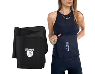 Пояс Power System Slimming Belt wt Pro, 100 см, чёрный цена и информация | Ортезы и бандажи | pigu.lt