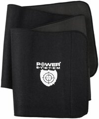 Пояс Power System Slimming Belt wt Pro, 100 см, чёрный цена и информация | Ортезы и бандажи | pigu.lt