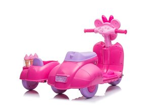 Трехколесный электромобиль Scooter Ice Cream Shop JT5258, розовый цена и информация | Электромобили для детей | pigu.lt