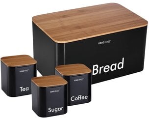 Duoninės komplektas Kinghoff, juodas kaina ir informacija | Virtuvės įrankiai | pigu.lt