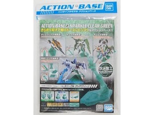 База Bandai - Action Base 2 Sparkle Clear Green, 57602 цена и информация | Конструкторы и кубики | pigu.lt