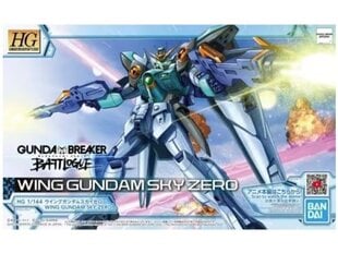 Plastikinis surenkamas Gunpla modelis Bandai - HGGBB Wing Gundam Sky Zero, 1/144, 62032 kaina ir informacija | Konstruktoriai ir kaladėlės | pigu.lt