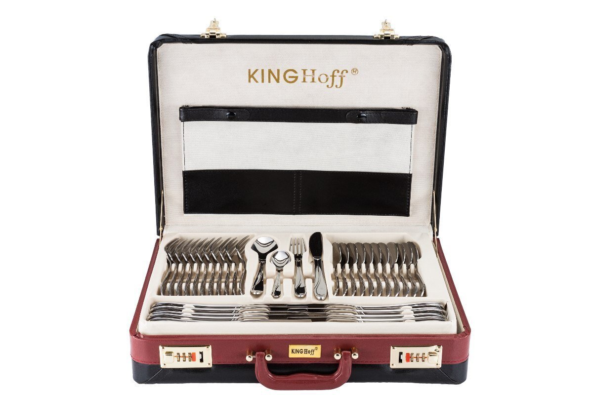 Kinghoff 72 elementai, blizgantis stalo komplektas, KH-3508 kaina ir informacija | Stalo įrankiai | pigu.lt