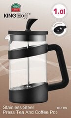 Kinghoff Кофе / Чай-Пресс-Фильтр 1000 м KH-1399 цена и информация | Чайники, кофейники | pigu.lt
