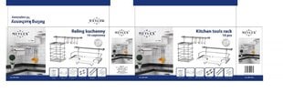 Metlex elementų virtuvės kabyklų rinkinysi, sidabras kaina ir informacija | Virtuvės įrankiai | pigu.lt