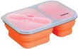Klausberg silikoninės pietų dėžutės su šakute ir šaukštu KB-7023 kaina ir informacija | Maisto saugojimo  indai | pigu.lt