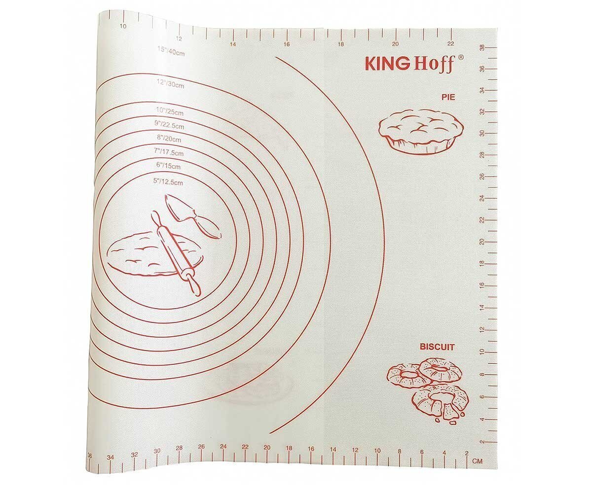 Kinghoff silikoninis kilimėlis / lenta tešlai minkyti 60x40cm KH-1537 цена и информация | Kepimo indai, popierius, formos | pigu.lt