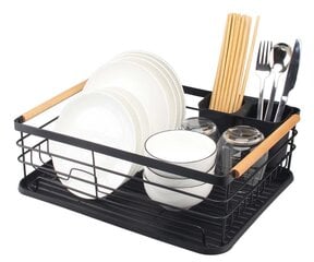 Сушилка для посуды со сливом и поддоном E-8056 цена и информация | Кухонная утварь | pigu.lt