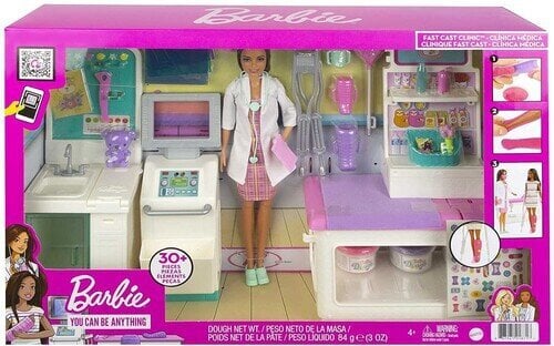 Lėlė Barbie Careers Medical Playset, HFT68 цена и информация | Žaislai mergaitėms | pigu.lt