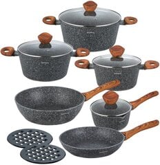 набор из 12 предметов klausberg granite pot kb-7242 granite wood цена и информация | Кастрюли, скороварки | pigu.lt