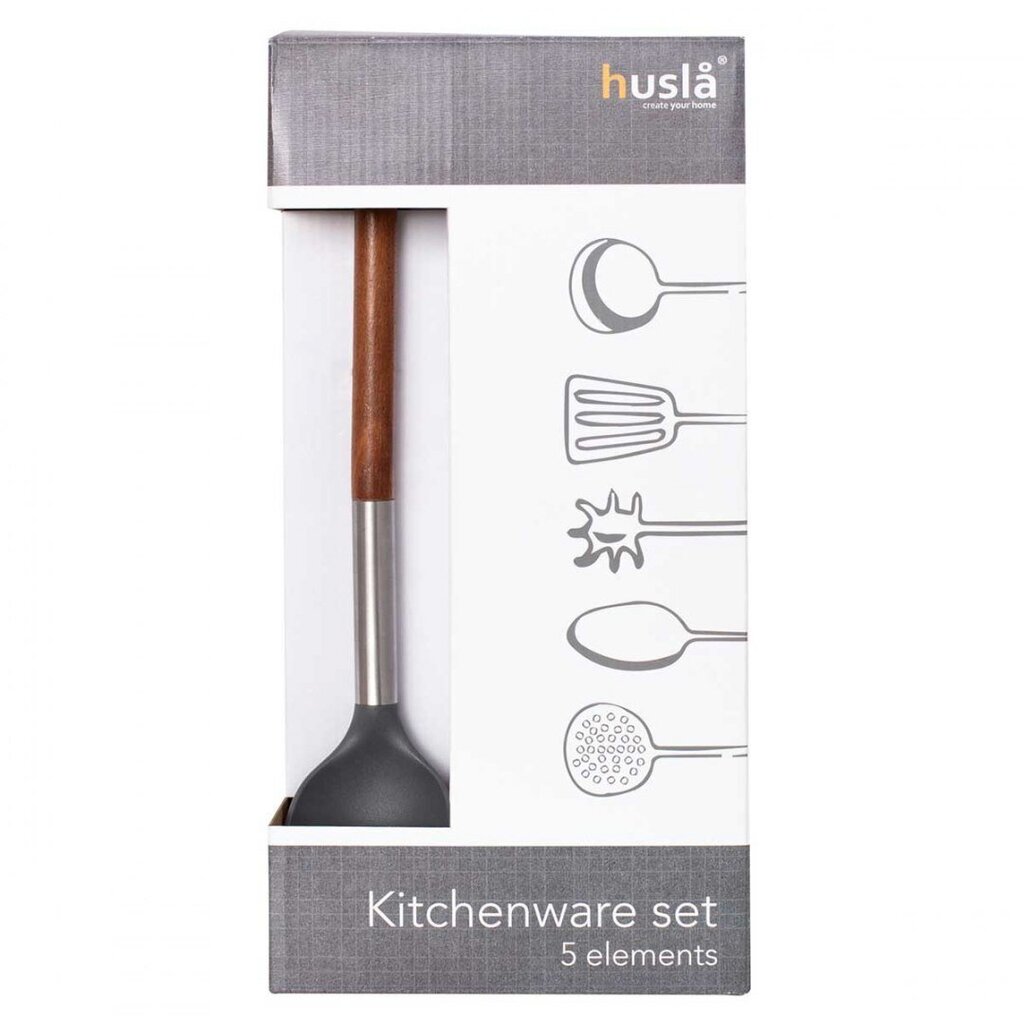 Husla virtuvės reikmenų rinkinys Acacia Wood kaina ir informacija | Virtuvės įrankiai | pigu.lt