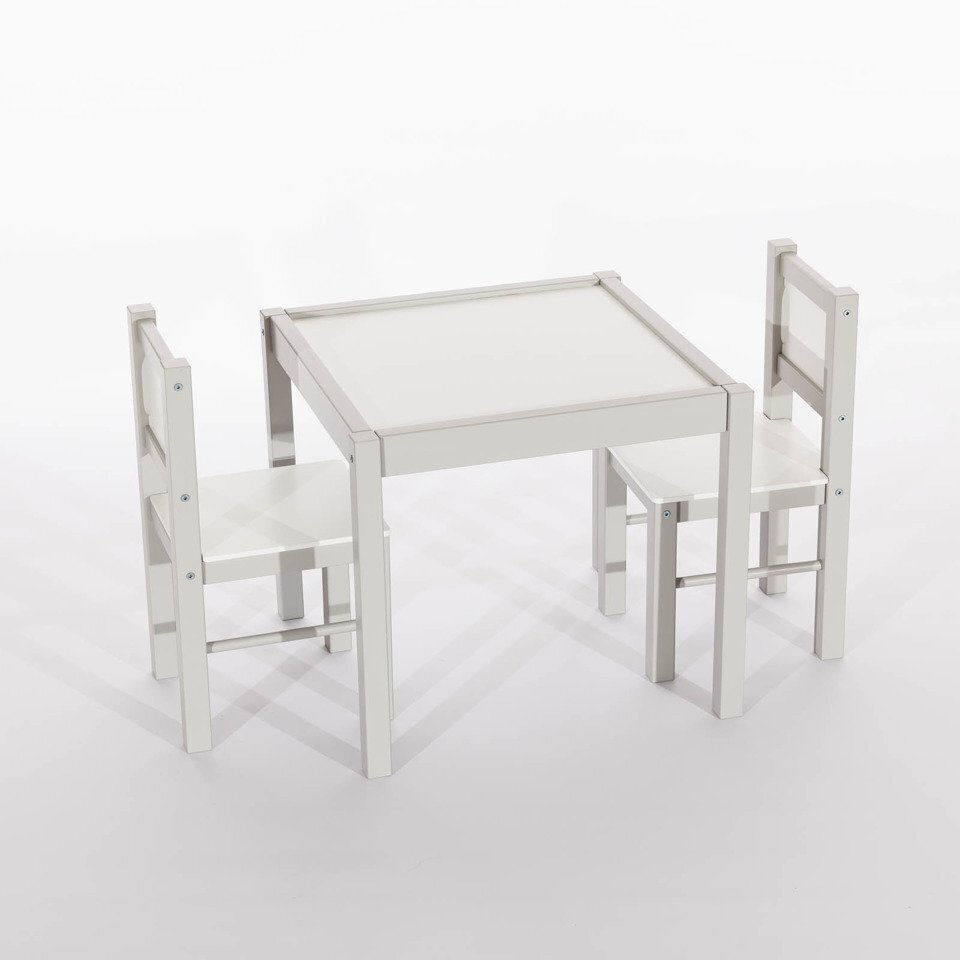 Stalas su kėdutėmis, pilkas цена и информация | Kompiuteriniai, rašomieji stalai | pigu.lt