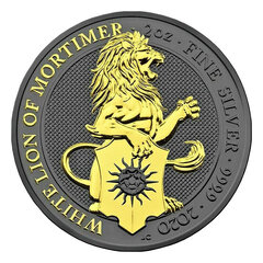 Sidabrinė moneta Mortimerų Liūtas (Art of color collection) 2 oz. kaina ir informacija | Investicinis auksas, sidabras | pigu.lt
