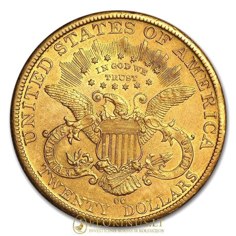 Auksinė moneta Dvigubas Erelis, 1849-1907 m. kaina ir informacija | Investicinis auksas, sidabras | pigu.lt