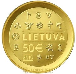 Auksinė moneta LDK Lietuva, 2015m., 50 eurų цена и информация | Инвестиционное золото, серебро | pigu.lt