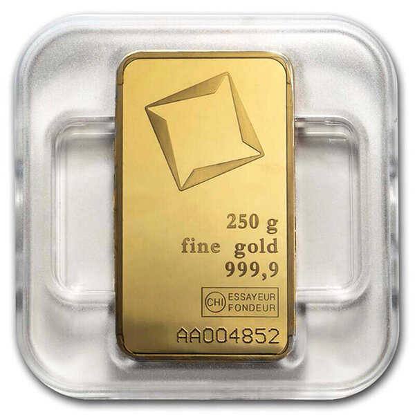 Investicinio aukso luitas Valcambi, 250 g kaina | pigu.lt