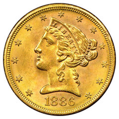Auksinė moneta - Pusė Erelio, 1866-1908 JAV kaina ir informacija | Investicinis auksas, sidabras | pigu.lt