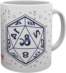 Dungeons & Dragons D20 чашка (320ml) цена и информация | Атрибутика для игроков | pigu.lt