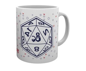 Dungeons & Dragons D20 чашка (320ml) цена и информация | Атрибутика для игроков | pigu.lt