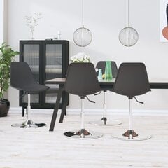 Кухонные стулья, 4 шт., серые цена и информация | Стулья для кухни и столовой | pigu.lt