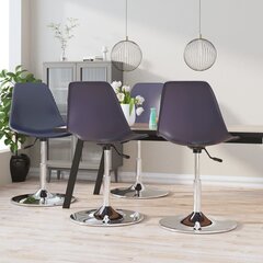 Pasukamos valgomojo kėdės, 4 vnt, violetinės kaina ir informacija | Virtuvės ir valgomojo kėdės | pigu.lt