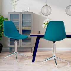 Pasukamos valgomojo kėdės, 2 vnt, mėlynos kaina ir informacija | Virtuvės ir valgomojo kėdės | pigu.lt