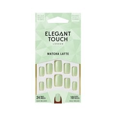 Накладные ногти Elegant Touch Core Colour Nails With Glue Almond Matcha Latte 24 шт цена и информация | Средства для маникюра и педикюра | pigu.lt