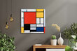 Reprodukcija Composition with Red, Yellow, Blue, and Black (Piet Mondrian) 100x100 cm kaina ir informacija | Reprodukcijos, paveikslai | pigu.lt