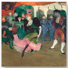 Reprodukcija Marcelle Lender Dancing the Bolero (Henri Toulouse-Lautrec) 80x80 cm kaina ir informacija | Reprodukcijos, paveikslai | pigu.lt