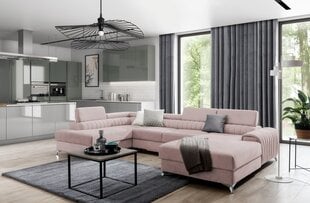 Мягкий уголок NORE Lacante Gojo 101, розовый цена и информация | Угловые диваны | pigu.lt
