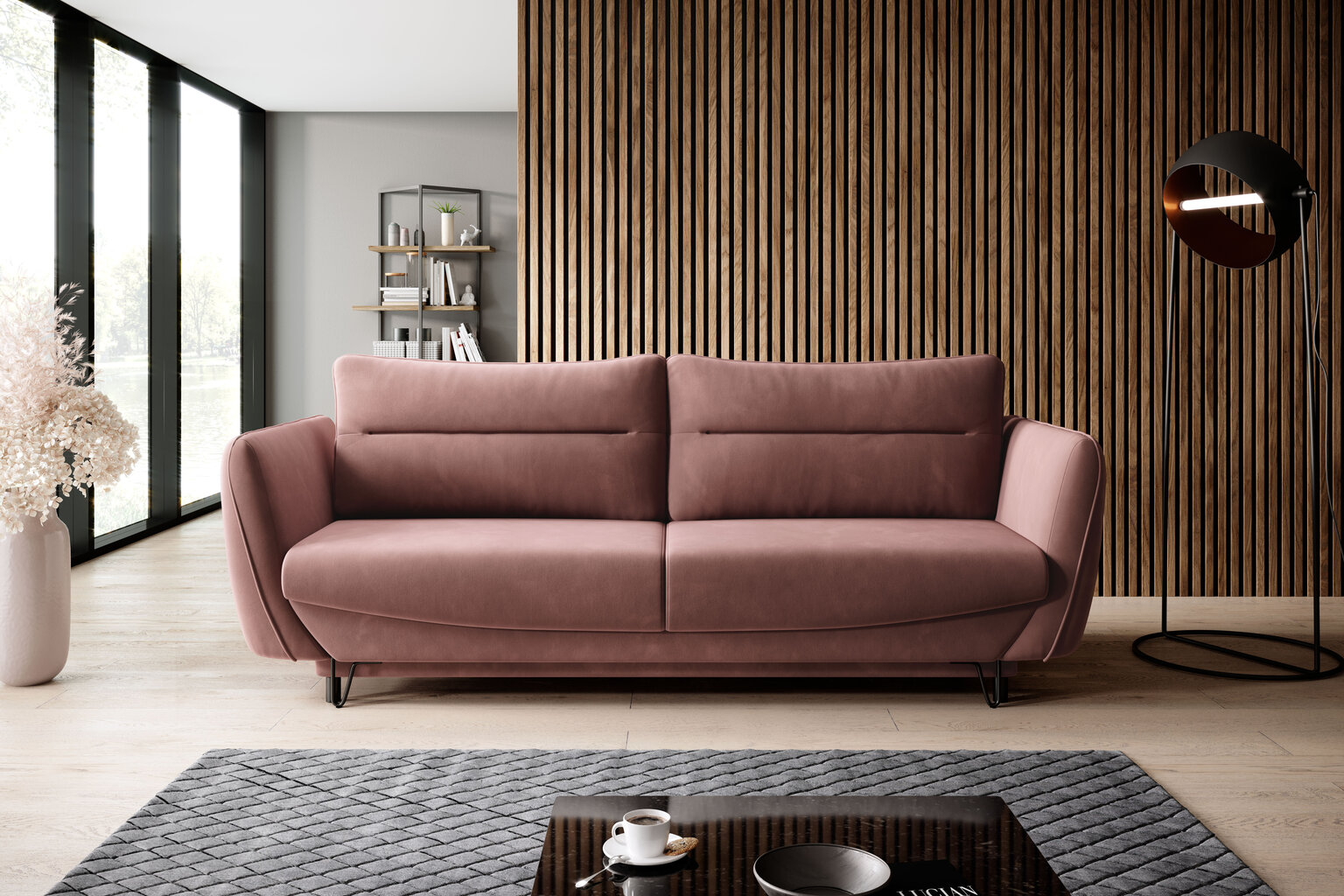 Sofa NORE Silva, violetinė kaina ir informacija | Sofos | pigu.lt