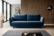 Sofa NORE Silva, tamsiai mėlyna kaina ir informacija | Sofos | pigu.lt
