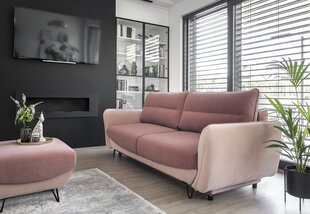 Sofa NORE Silva, rožinė kaina ir informacija | Sofos | pigu.lt