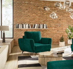 Кресло NORE Megis, темно-зеленое цена и информация | Кресла в гостиную | pigu.lt