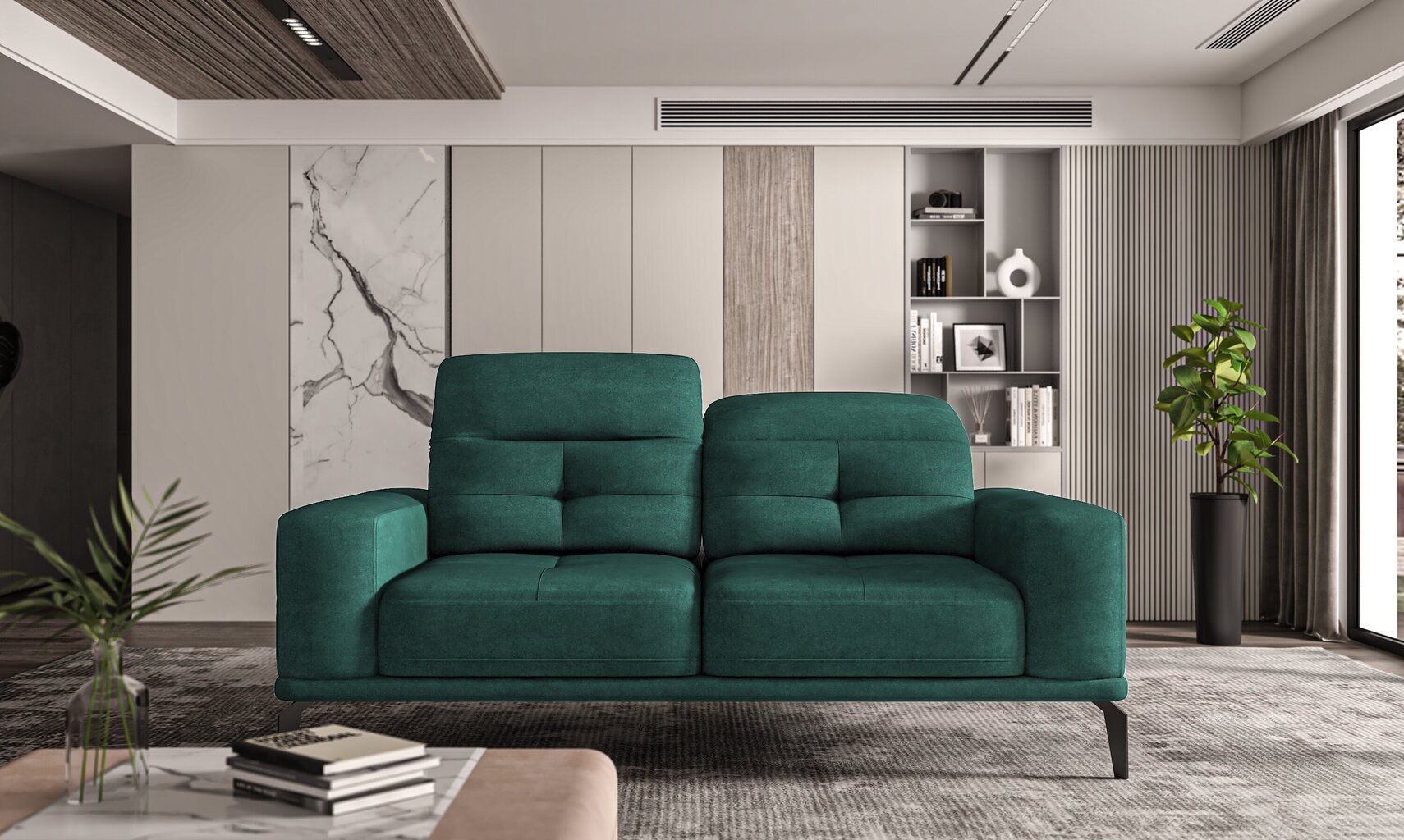 Sofa NORE Torrense, tamsiai žalia цена и информация | Sofos | pigu.lt