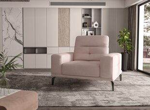 Fotelis NORE Torrense, šviesiai rožinis kaina ir informacija | Svetainės foteliai | pigu.lt