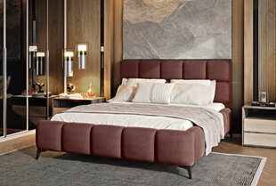 Кровать NORE Mist, 140x200 см, коричневая цена и информация | Кровати | pigu.lt