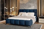 Кровать NORE Mist, 140x200 см, синяя