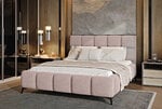 Кровать NORE Mist, 140x200 см, розовая