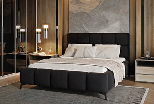 Кровать NORE Mist, 160x200 см, черная цена и информация | Кровати | pigu.lt