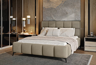 Кровать NORE Mist, 160x200 см, бежевая цена и информация | Кровати | pigu.lt