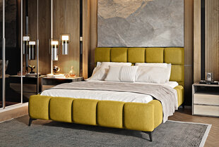 Кровать NORE Mist, 160x200 см, желтая цена и информация | Кровати | pigu.lt